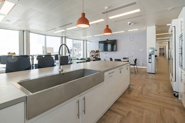 互聯網金融公司辦公室洗手池裝修設計效果圖