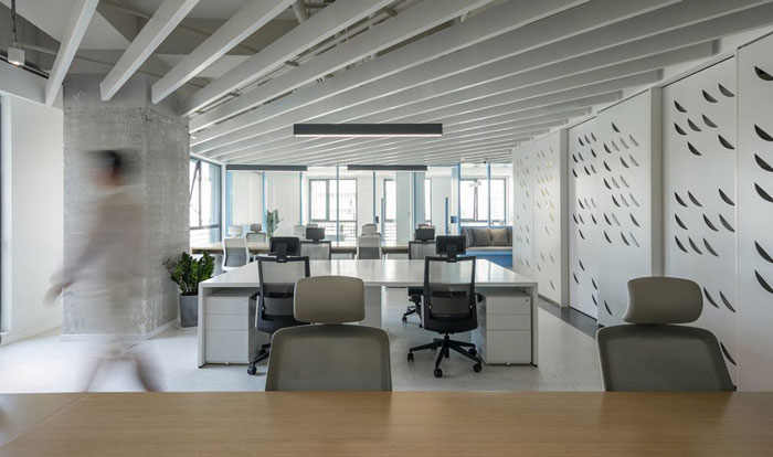 杭州武林廣場辦公室辦公區裝修設計效果圖