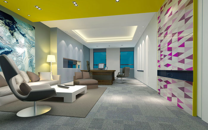 新公司總經(jīng)理辦公室裝修設計效果圖