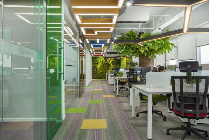 杭州閘弄口辦公室辦公區裝修設計效果圖