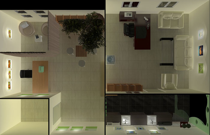 小學心理咨詢室裝修設計平面