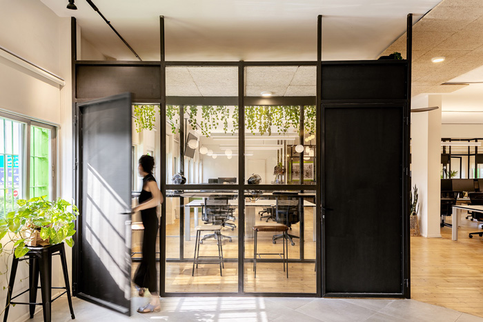 網絡公司辦公室進門區裝修設計效果圖