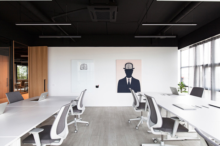 培訓教育辦公室辦公區裝修設計效果圖