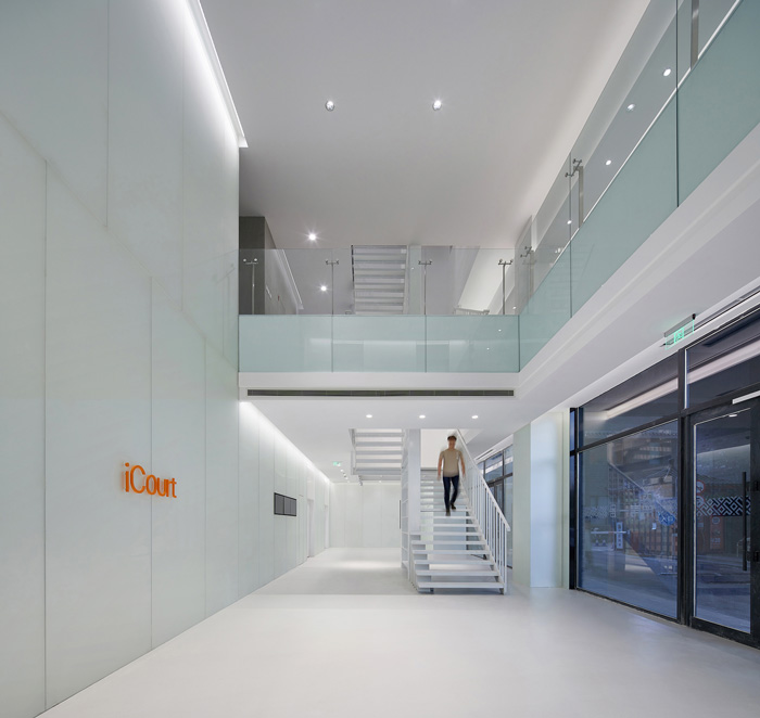 科技辦公樓前廳裝修設計效果圖