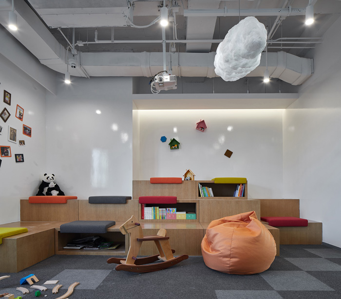 科技辦公樓學習區裝修設計效果圖