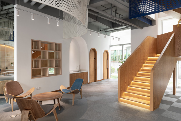 編程培訓機構交流區裝修設計效果圖