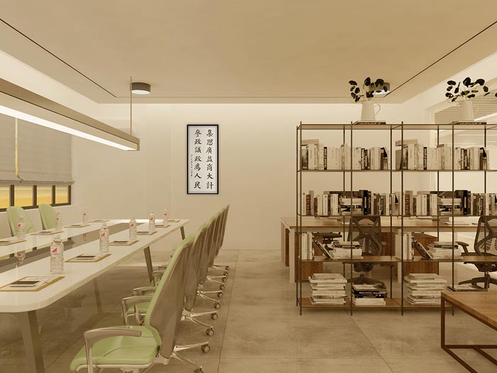 黨群服務中心小會議室裝修設計效果圖