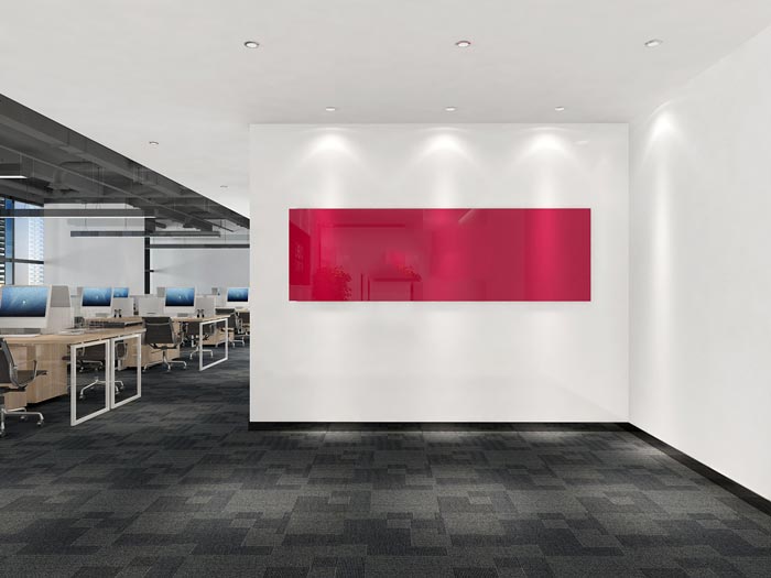 文具公司辦公室進門區裝修設計效果圖