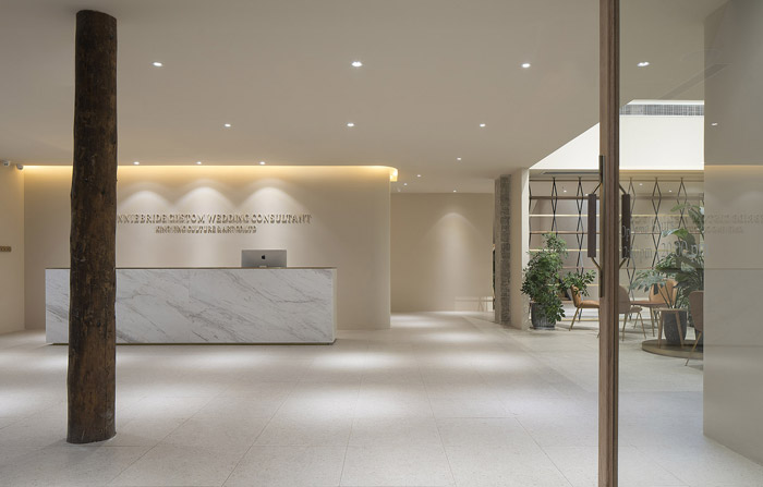 婚禮策劃機構(gòu)前臺裝修設計效果圖