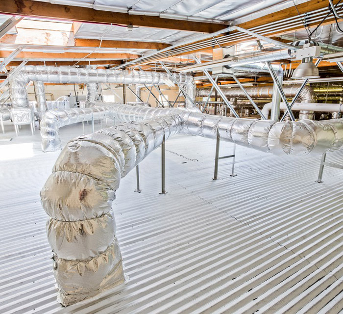 潔凈廠房頂部管道裝修設計效果圖