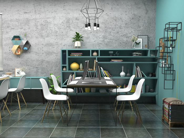 廠房改造辦公室辦公區(qū)裝修設(shè)計效果圖