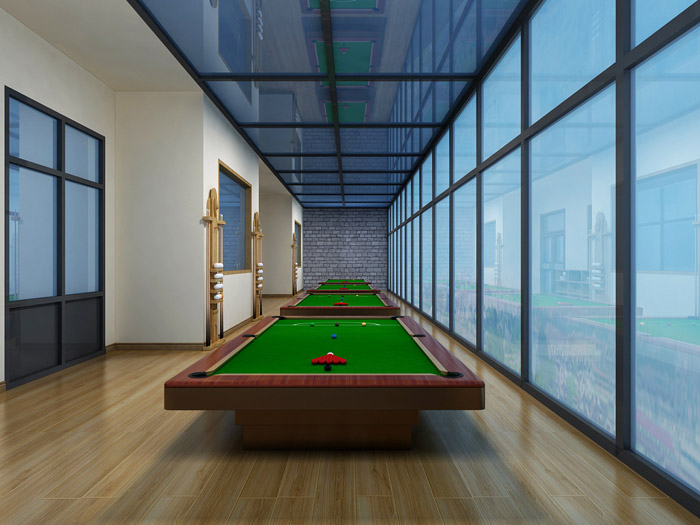 瑜伽館臺球區裝修效果圖