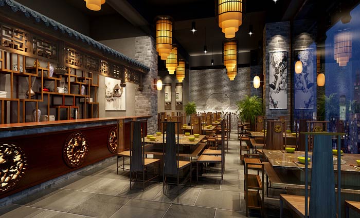 火鍋店設(shè)計(jì)效果圖