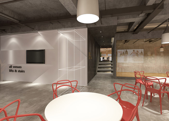 舞蹈培訓班交流區(qū)裝修設計效果圖