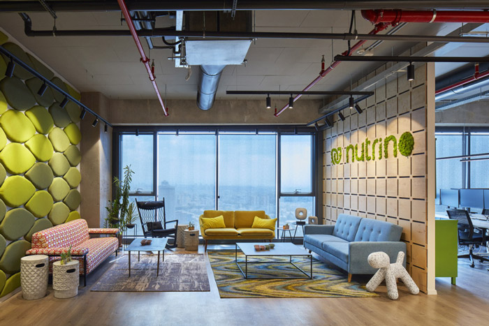 營養科技公司辦公室接待區設計方案