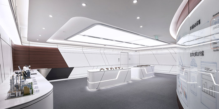 科技園區(qū)辦公樓展廳裝修設計效果圖