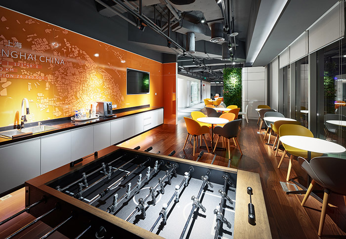 科技園區(qū)辦公樓茶水間裝修設計效果圖