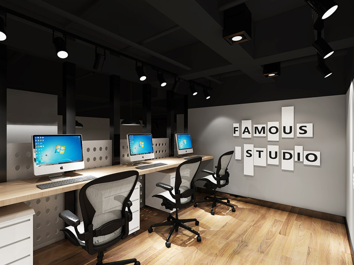 舞蹈培訓室辦公區裝修設計效果圖