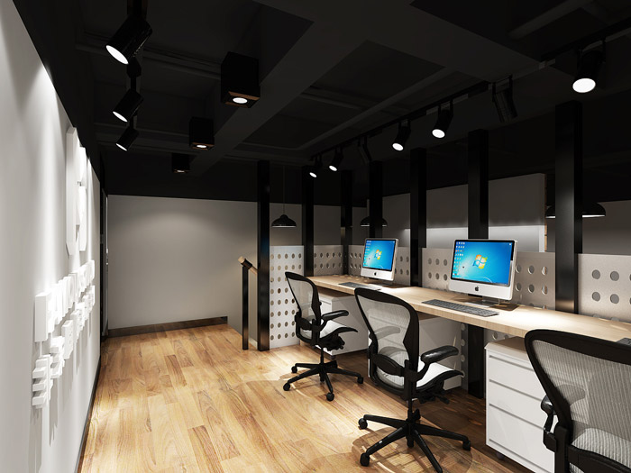 舞蹈培訓室辦公區裝修設計效果圖