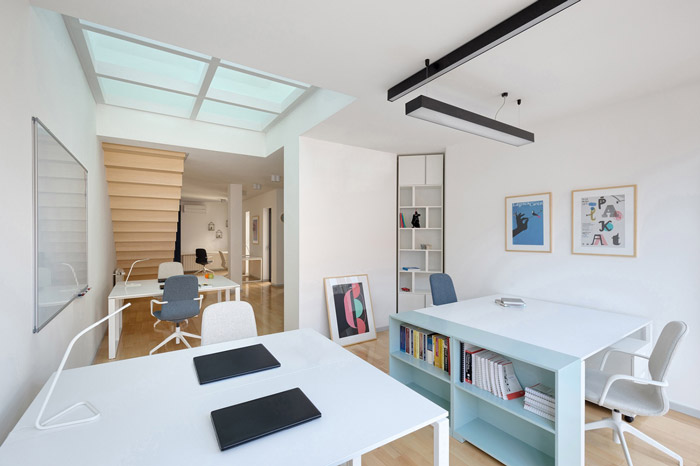 雙層工作室辦公區裝修設計效果圖