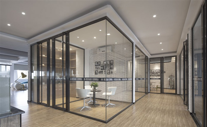 工廠辦公室接待區設計裝修效果圖