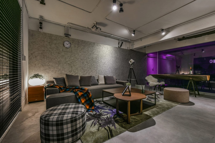 小型loft風格辦公室洽談區裝修設計效果圖