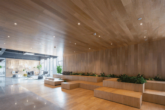 電商辦公室接待區(qū)裝修設計效果圖