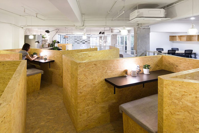 工廠改造辦公室云座裝修設計效果圖