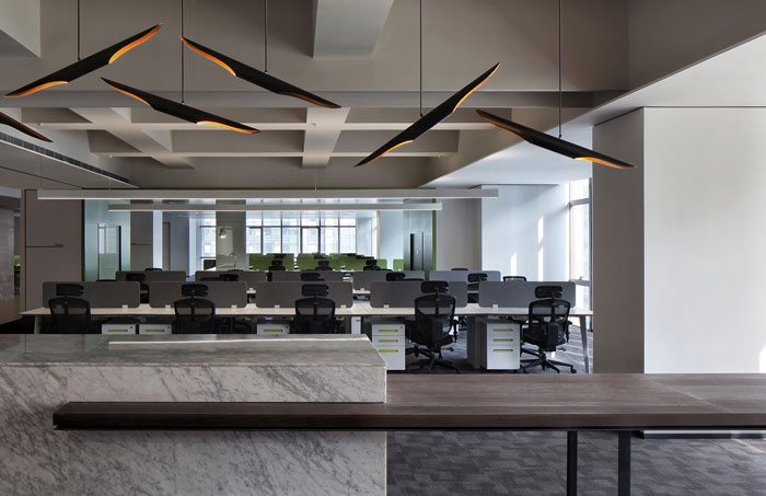 機構辦公室辦公區(qū)裝修設計效果圖