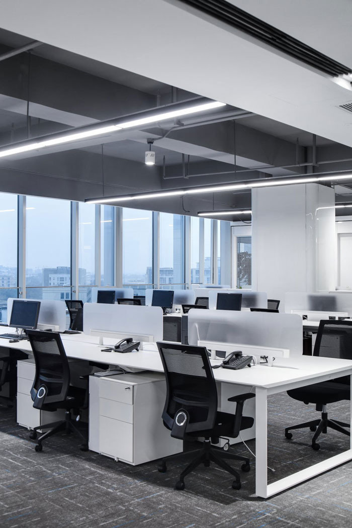 總部辦公大樓辦公區裝修設計效果圖