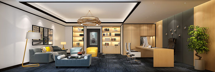 金融總經理辦公室裝飾設計效果圖