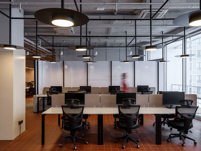 極簡辦公室辦公區(qū)裝修設(shè)計效果圖