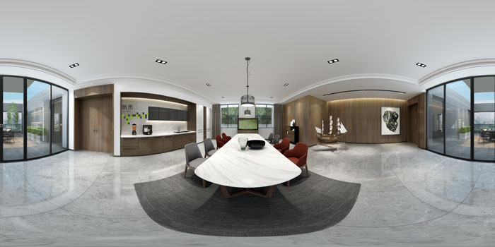 杭州智能廠房董事長室水吧區裝修設計效果圖