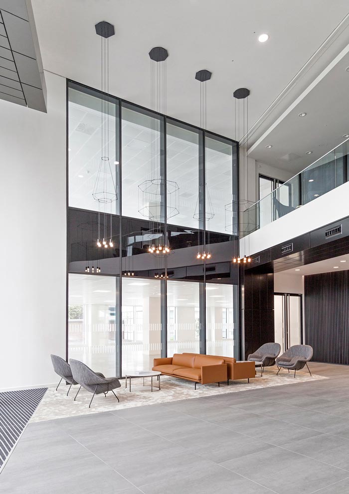商業園辦公室接待區裝修設計效果圖