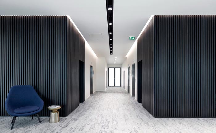 商業園辦公室電梯間裝修設計效果圖